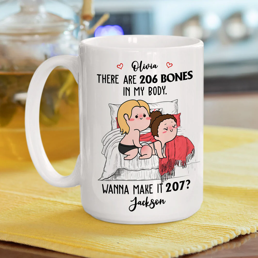 Two Hundred And Seven Bones - Personalized Custom Coffee Mug - Image 4