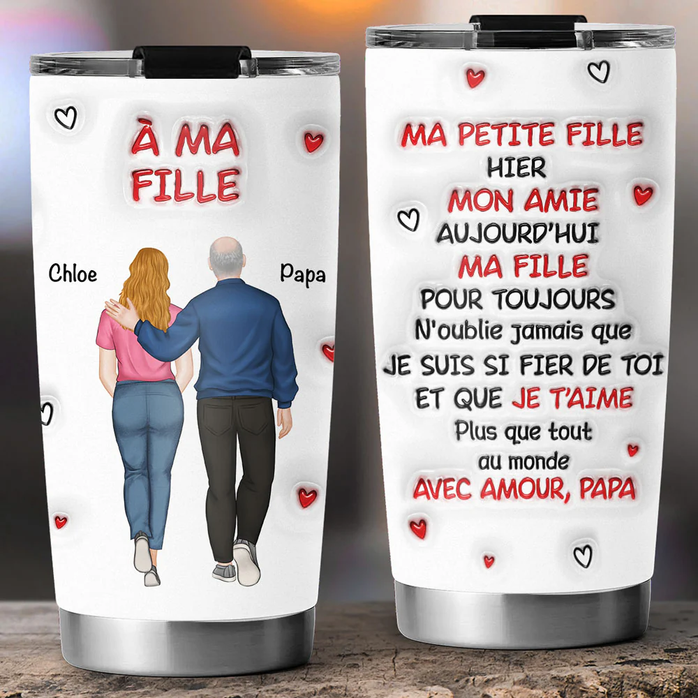 Un Câlin de Papa - Gobelet 3D Personnalisé - Image 3