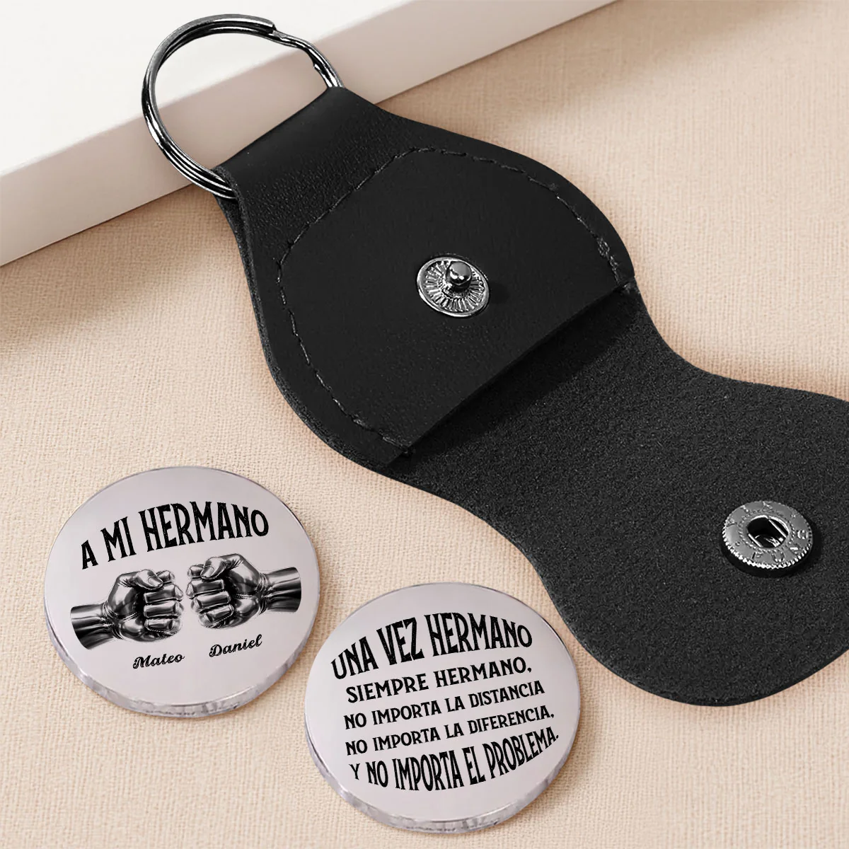 Una Vez Hermano, Siempre Hermano – Abrazador De Bolsillo Personalizado - Image 2