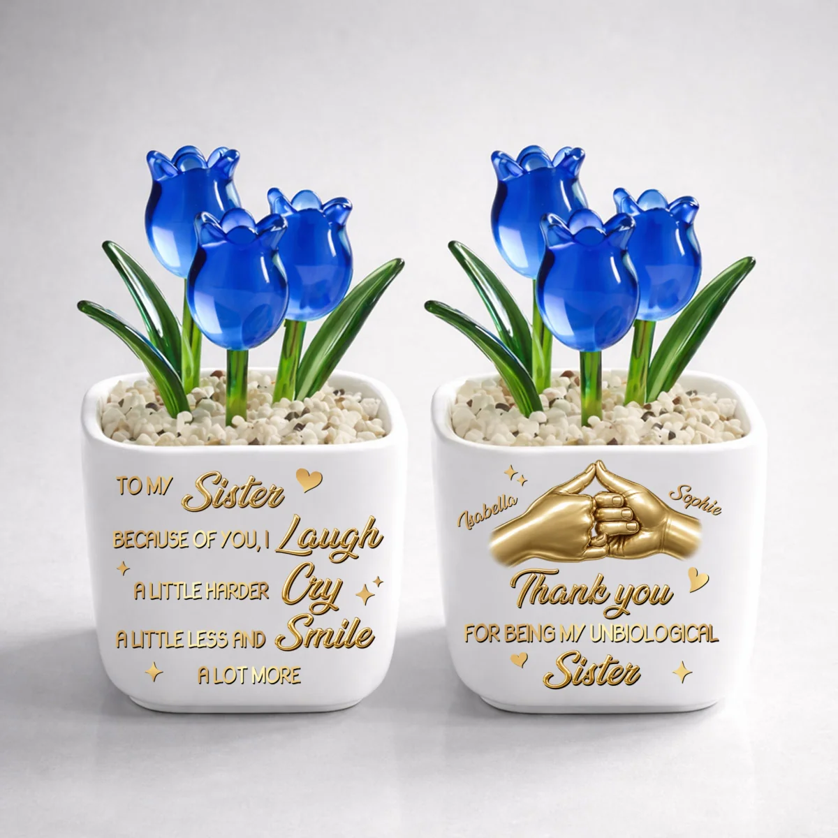 Unbiologica Sister - Personalized Custom Glass Everlasting Tulips - Image 7