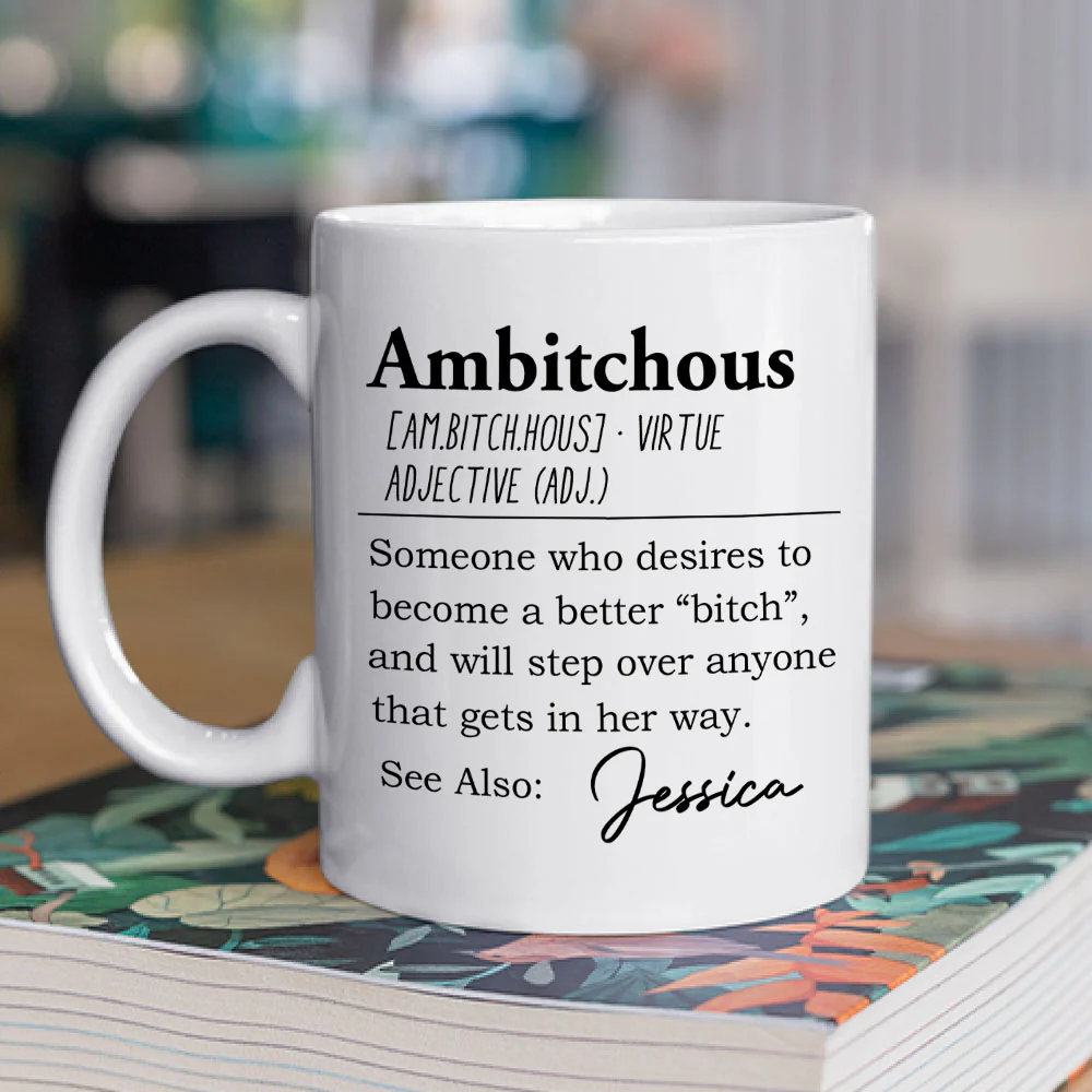 Unbothered Confident Ready To Win - Personalized Custom Coffee Mug - Image 2