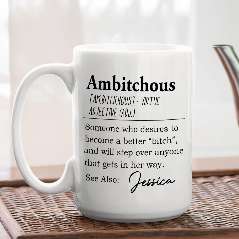 Unbothered Confident Ready To Win - Personalized Custom Coffee Mug - Image 3