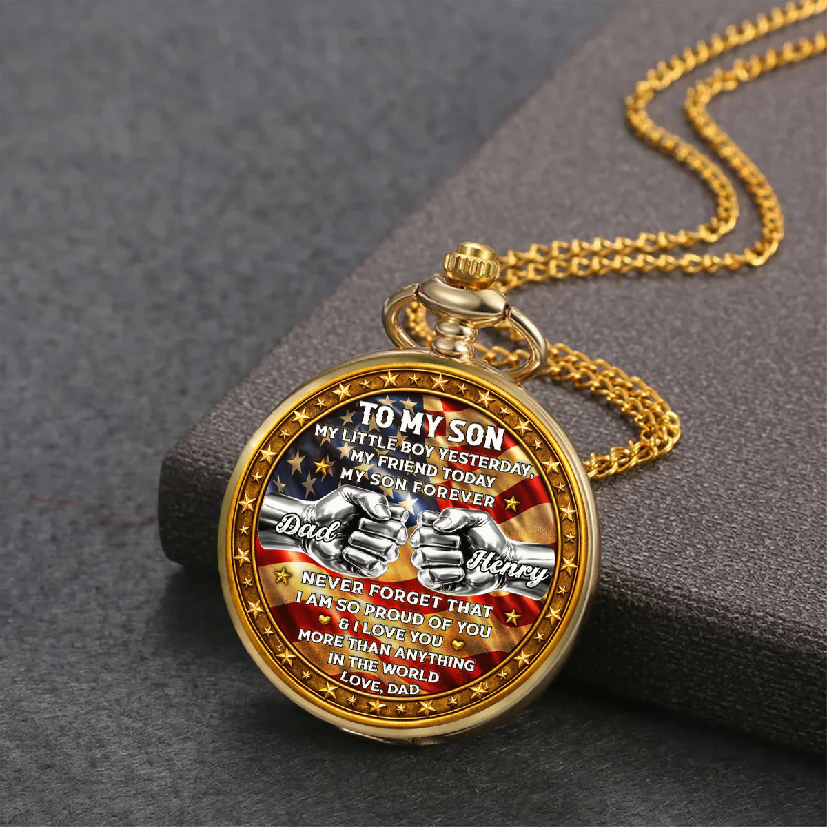 Unbreakable Bond - Personalized Custom Print Pocket Watch  - Image 2