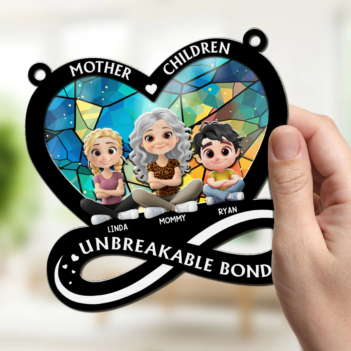 Unbreakable Bond - Personalized Custom Suncatcher - Image 2
