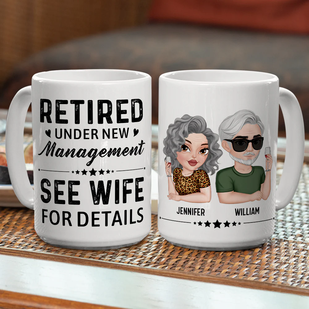 Under New Management - Personalized Custom Coffee Mug - Image 4