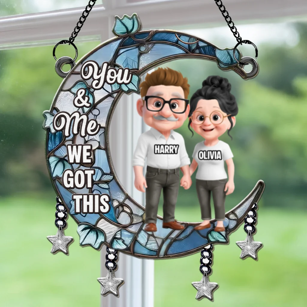 Under The Same Moon - Personalized Custom Suncatcher - Image 5