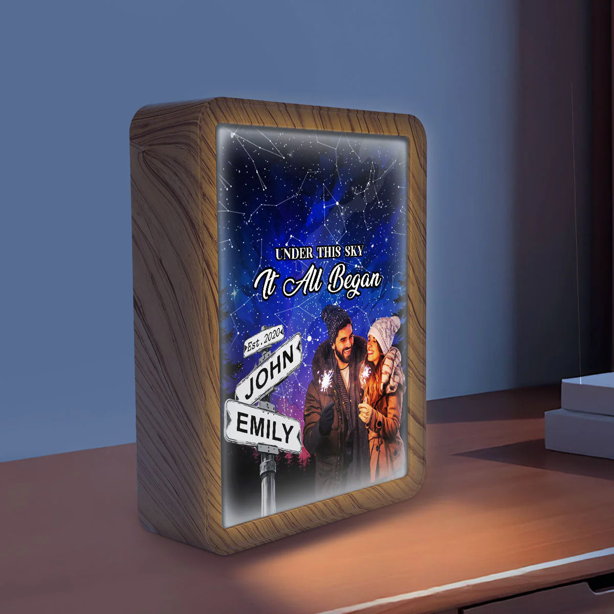 Under The Sky It All Began - Personalized Custom Magic Mirror - Image 5