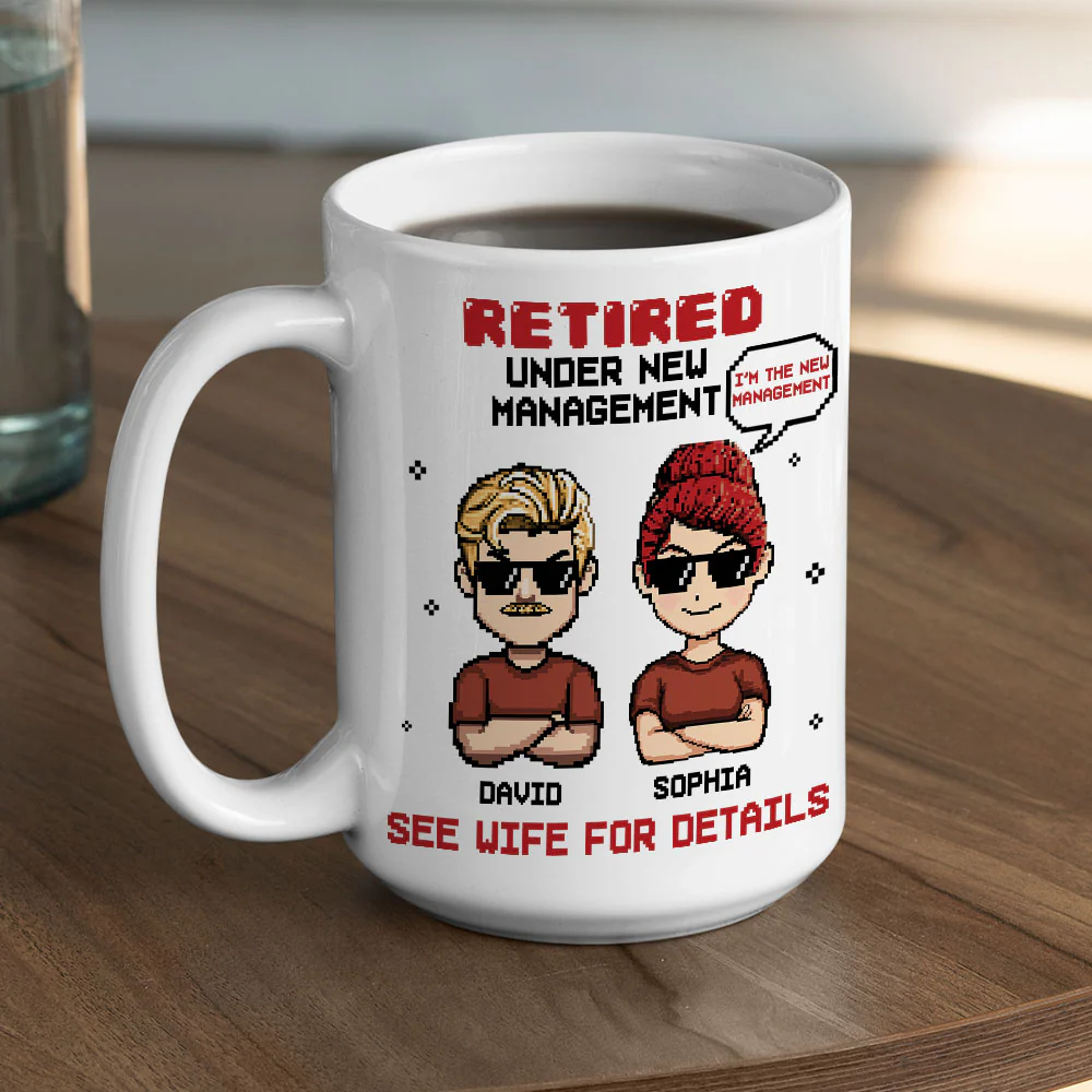 Under Wife Management - Personalized Custom Coffee Mug - Image 5