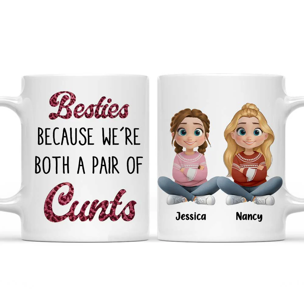 Unfiltered Besties - Personalized Custom Coffee Mug
