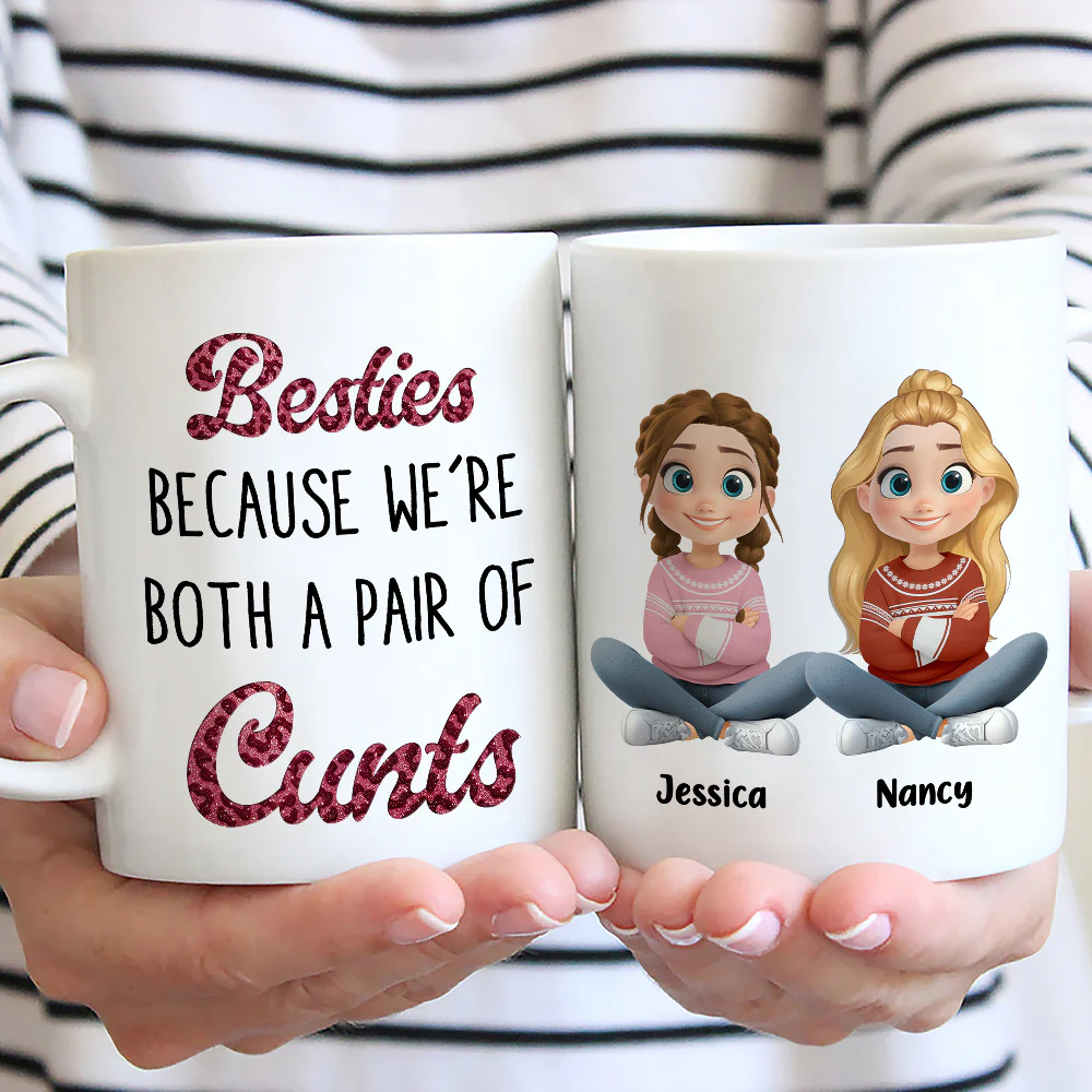 Unfiltered Besties - Personalized Custom Coffee Mug - Image 2