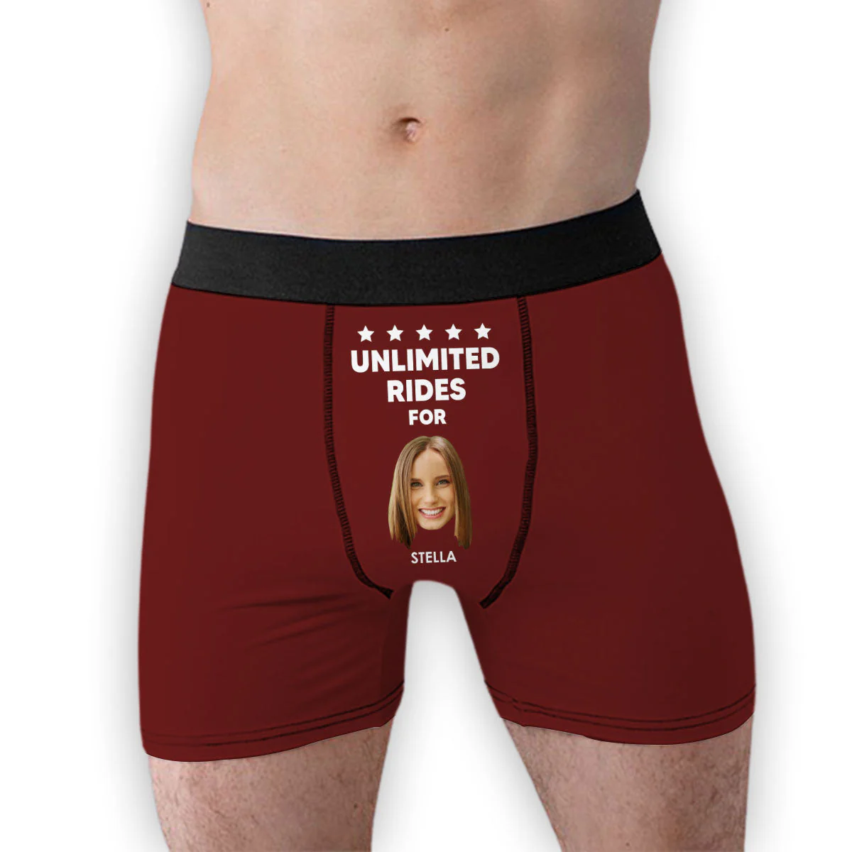 Unlimited Rides - Personalized Photo Men's Boxer Briefs - Image 3