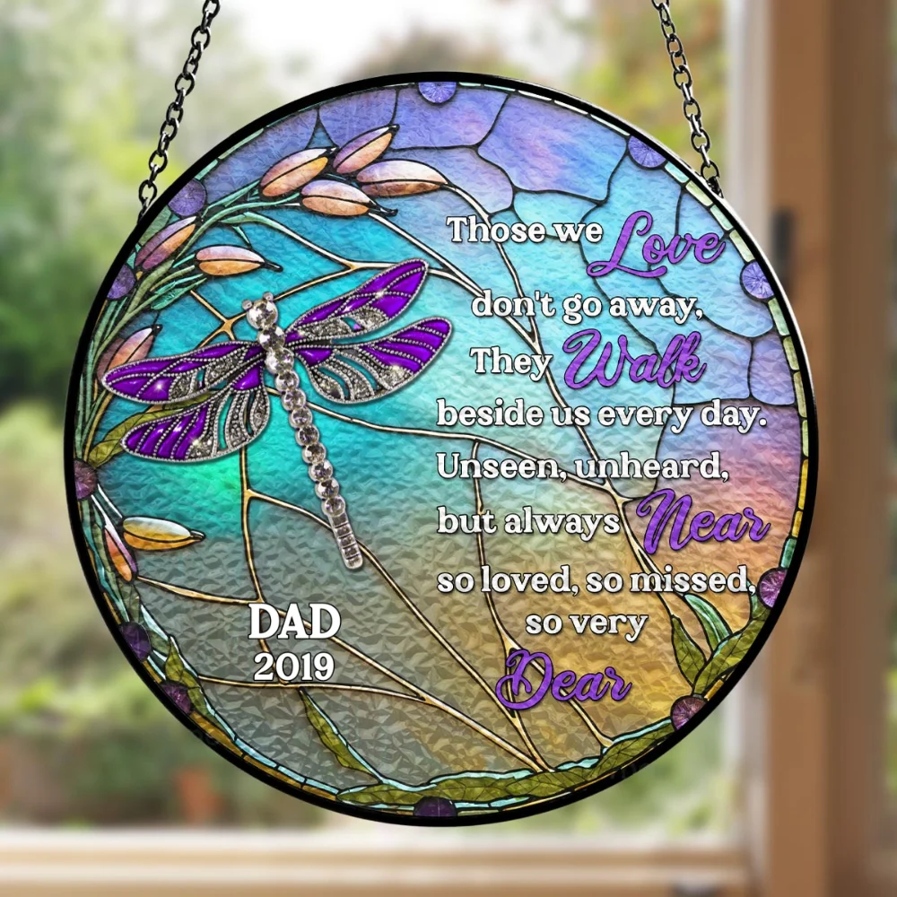 Unseen Unheard But Always Near - Personalized Custom Window Hanging Suncatcher - Image 6