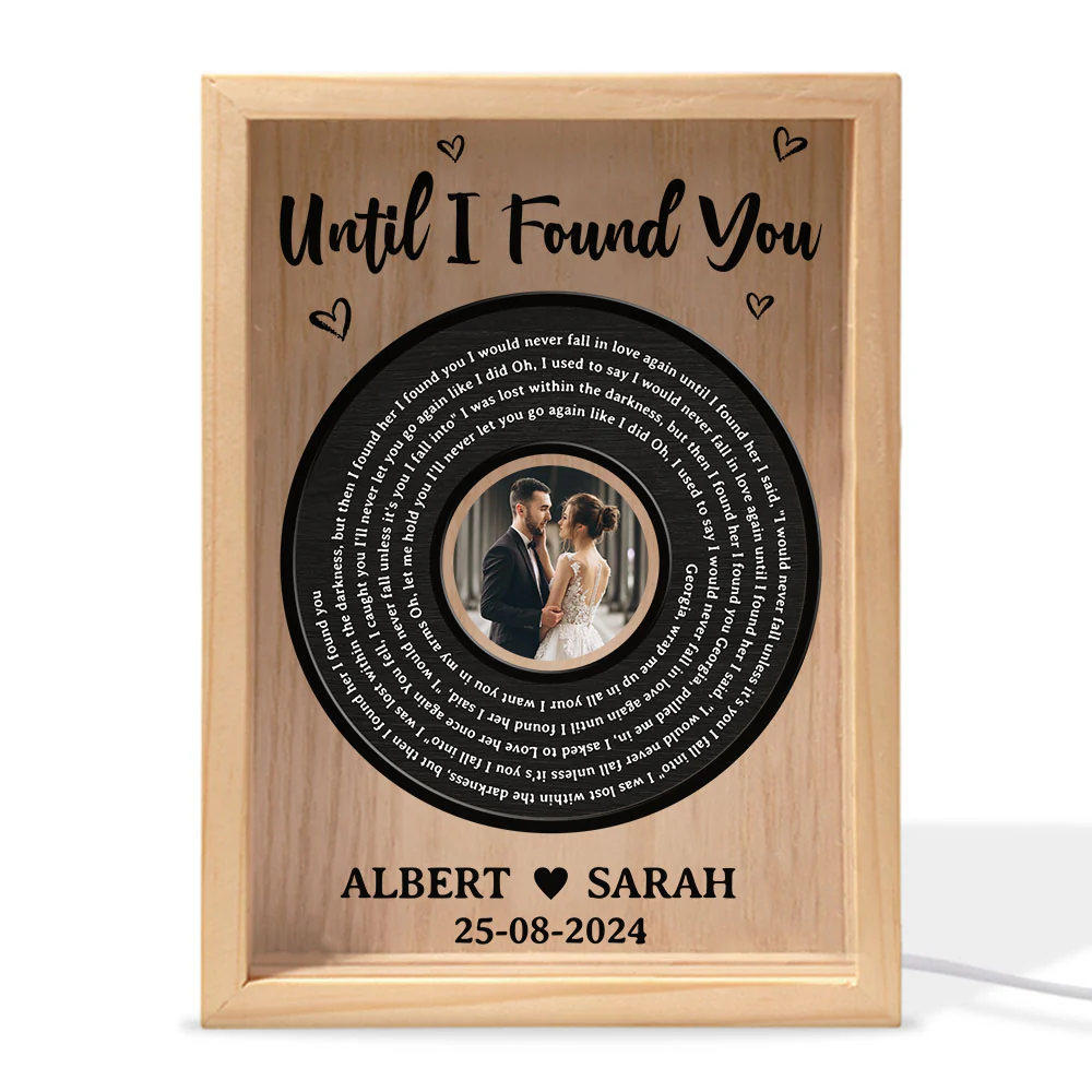 Until I Found My Love - Personalized Frame Light Box - Image 5