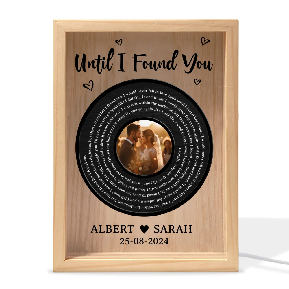 Until I Found My Love - Personalized Frame Light Box - Image 8