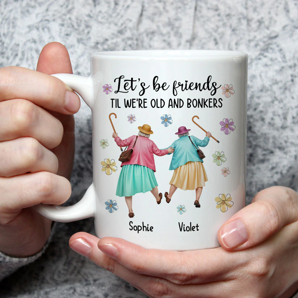 Until We Are Old And Bonkers - Personalized Custom Coffee Mug - Image 4