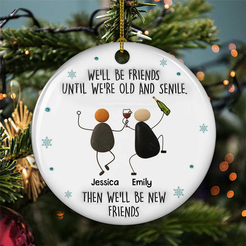 Until We Are Old - Personalized Custom 3D Inflated Effect Ceramic Ornament - Image 2
