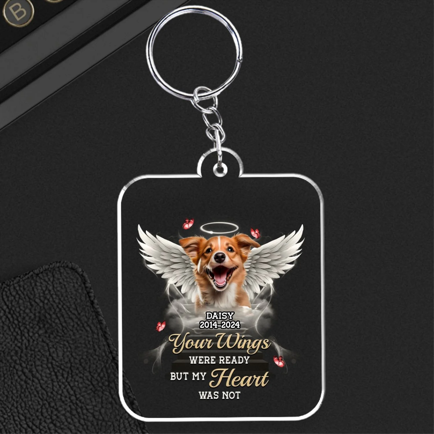 Until We Meet Again - Personalized Custom Acrylic Keychain - Image 6