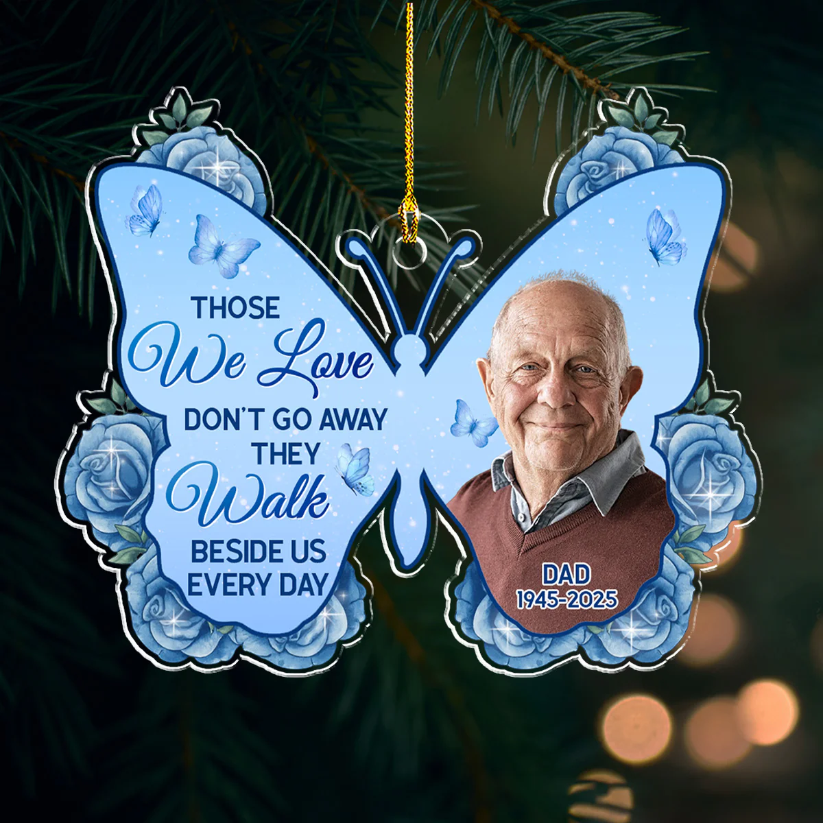 Until We Meet Again - Personalized Custom Acrylic Ornament - Image 4