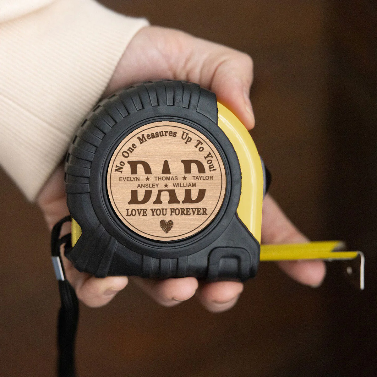 Up To You Dad - Personalized Custom Tape Measure - Image 4