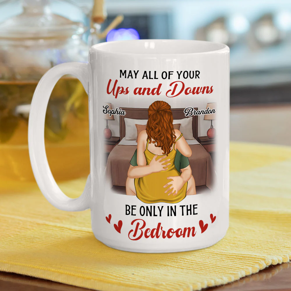 Ups And Downs - Personalized Custom Coffee Mug - Image 4