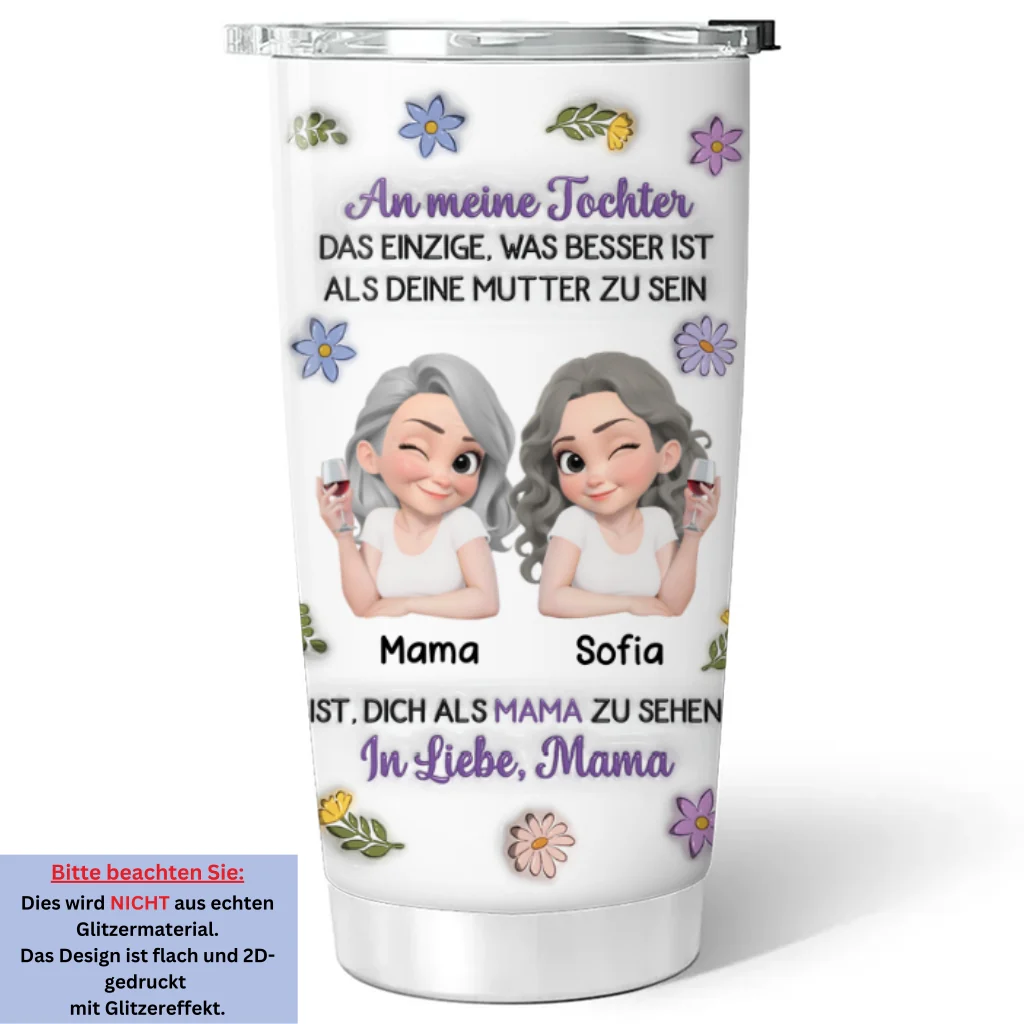 Verbundene Cartoonfiguren - Personalisierter Tumbler mit 3D-Aufblaseffekt - Image 6