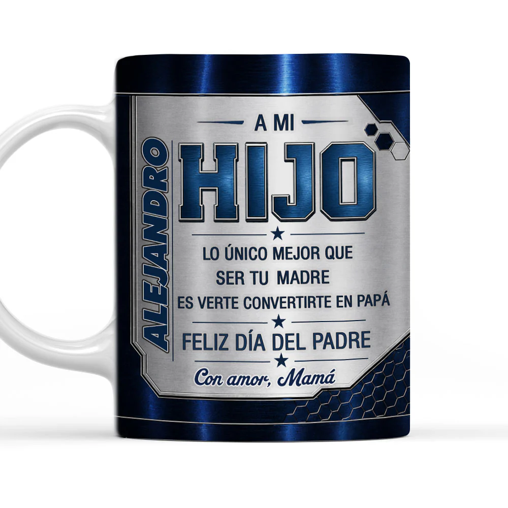 Verte Ser Papá - Taza Personalizada con Efecto 3D Inflado