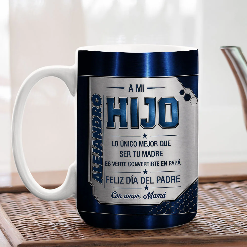 Verte Ser Papá - Taza Personalizada con Efecto 3D Inflado - Image 6