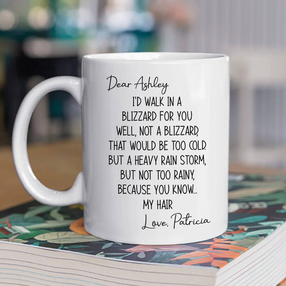 Walk In A Blizzard - Personalized Custom Coffee Mug - Image 6