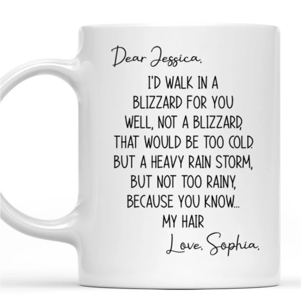 Walk In A Blizzard - Personalized Custom Coffee Mug - Image 8