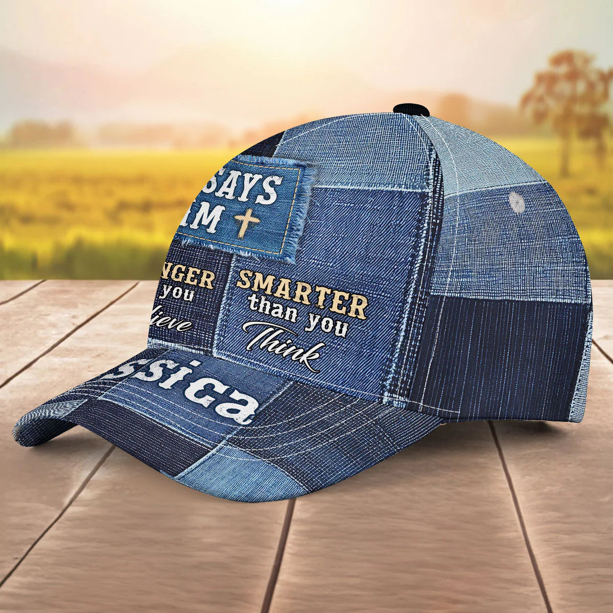 Walk In Faith - Personalized Custom Classic Cap - Image 4