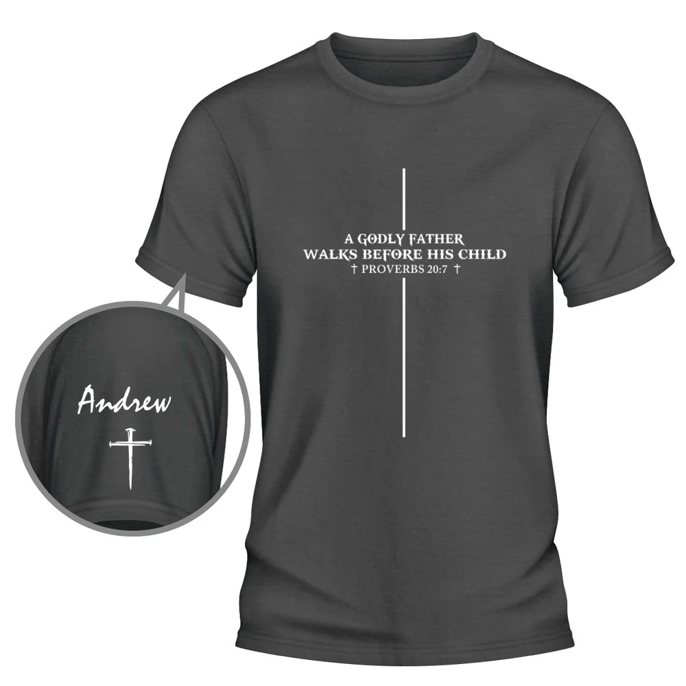 Walks Before His Children - Personalized Custom Shirt With Design On Sleeve - Image 11
