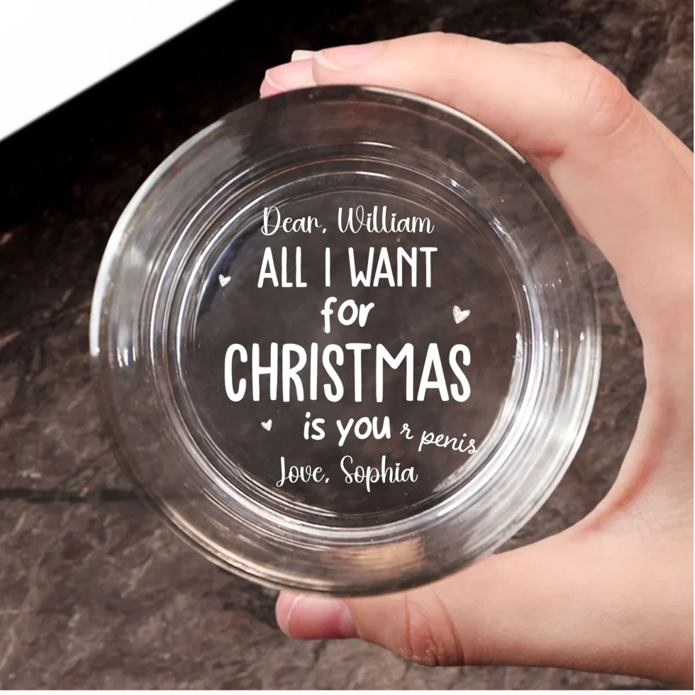 Want you - Personalized Custom Engraved Whiskey Glass - Image 6