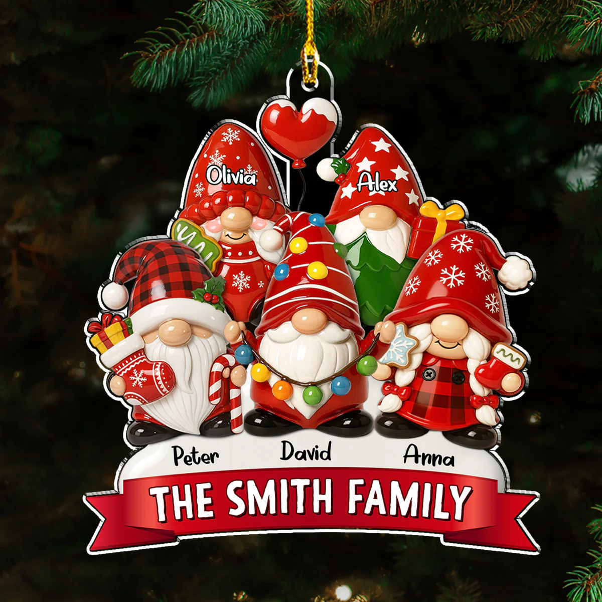 Warm Moments - Personalized Custom Acrylic Ornament - Image 2