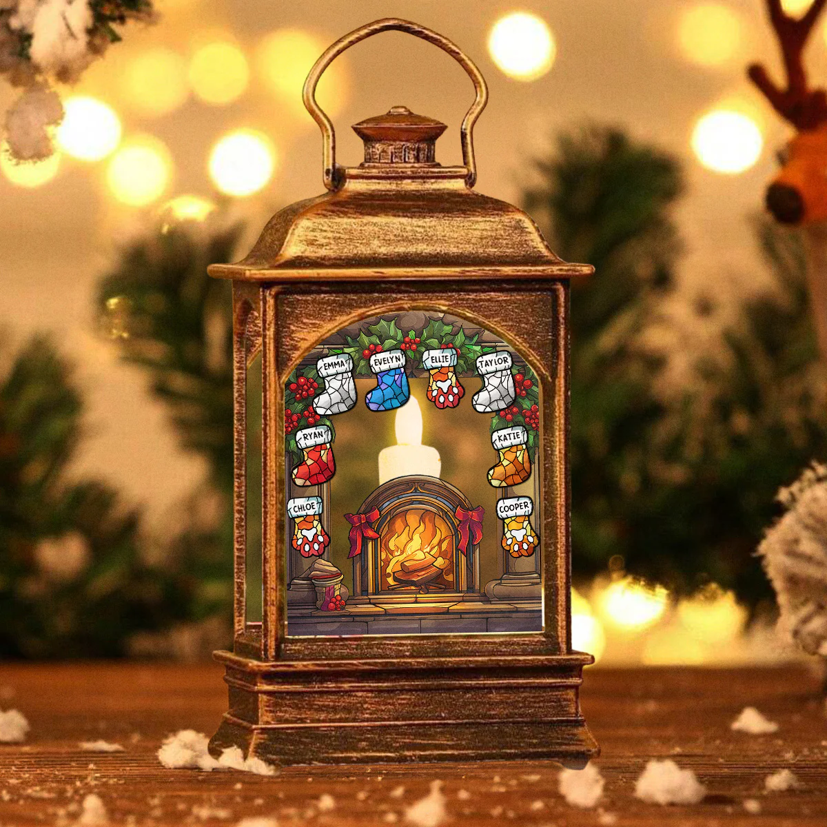 Warm Season - Personalized Custom Christmas Wind Lamp - Image 5