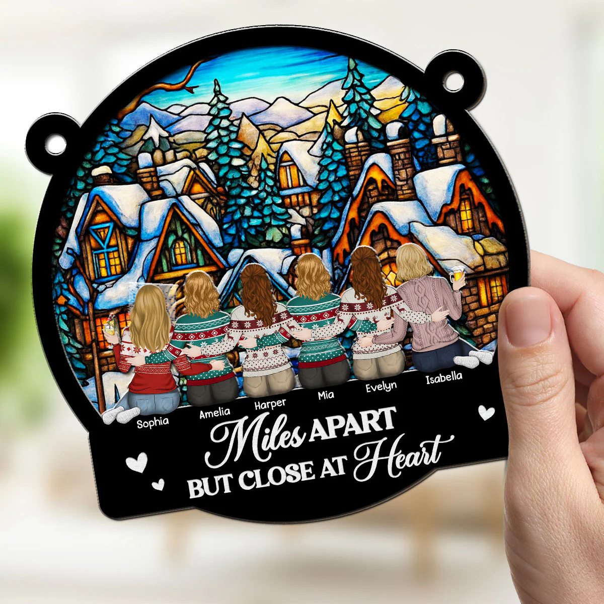 Warm Wishes From Your Bestie - Personalized Custom Suncatcher - Image 4