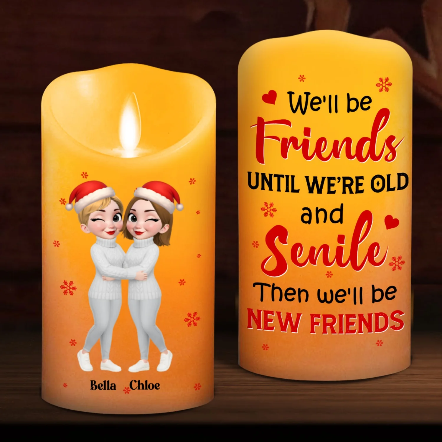 Warm Wishes - Personalized Custom LED Candle - Image 6