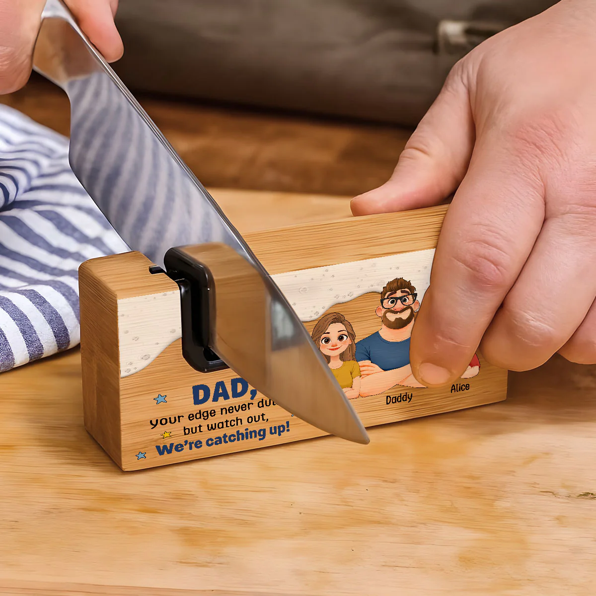 Watch Out Im Catching Up - Personalized Custom Opener Sharpener Stowel - Image 4