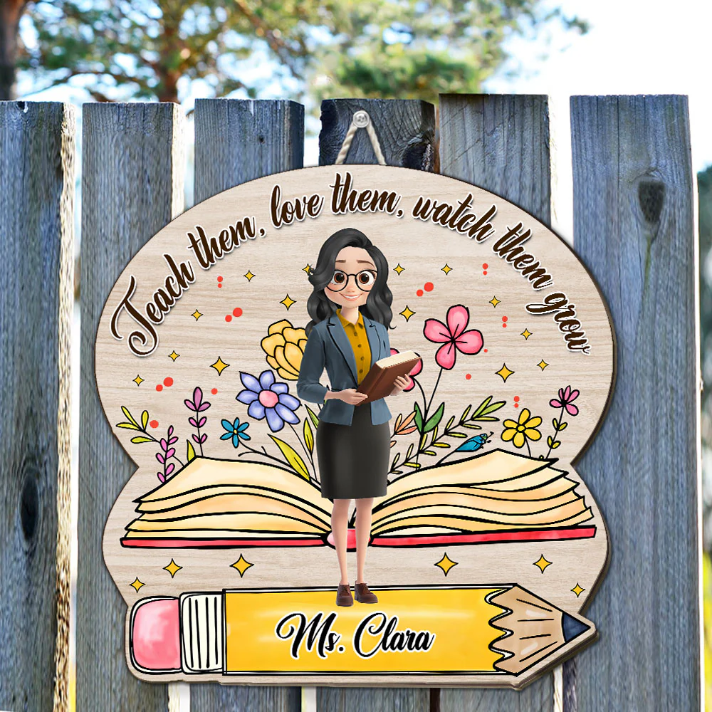 Watch Them Grow - Personalized Custom Wood Sign - Image 4