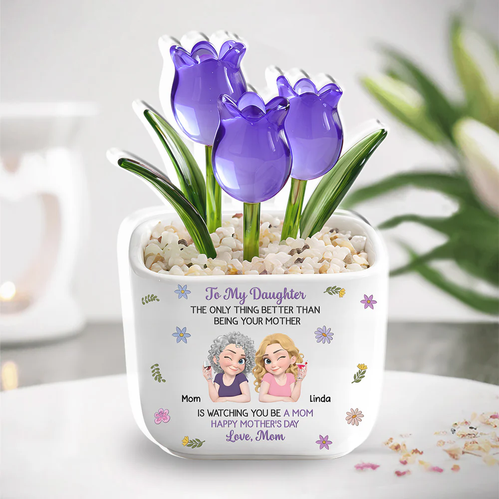 Watching Daughter Be A Mom - Personalized Custom Acrylic Plaque