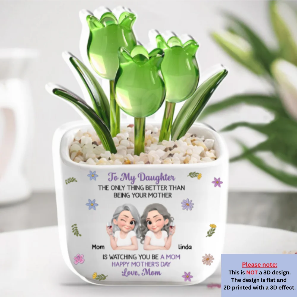 Watching Daughter Be A Mom - Personalized Custom Acrylic Plaque - Image 6