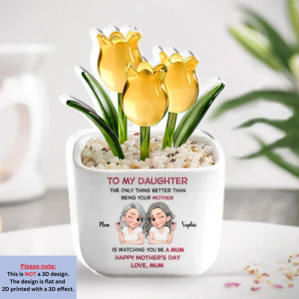 Watching Daughter Be A Mom - Personalized Custom Acrylic Plaque - Image 7