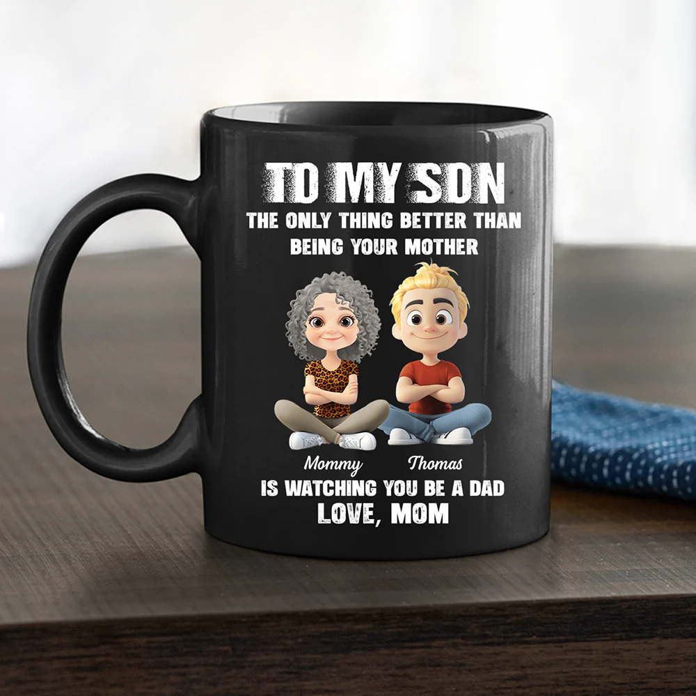Watching You Be A Daddy - Personalized Custom Coffee Mug - Image 2