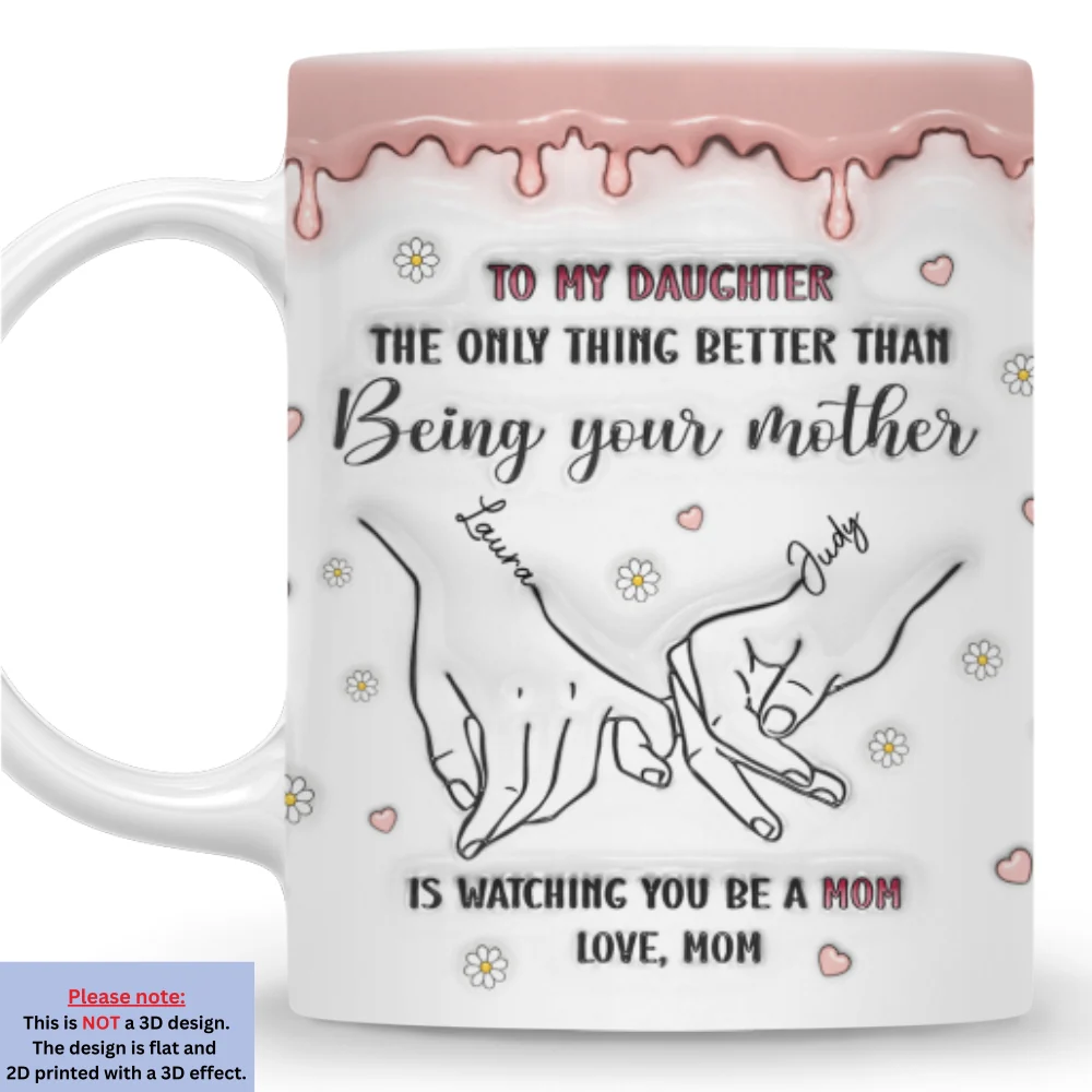 Watching You Be A Mom - Personalized Custom 3D Inflated Effect Mug - Image 4