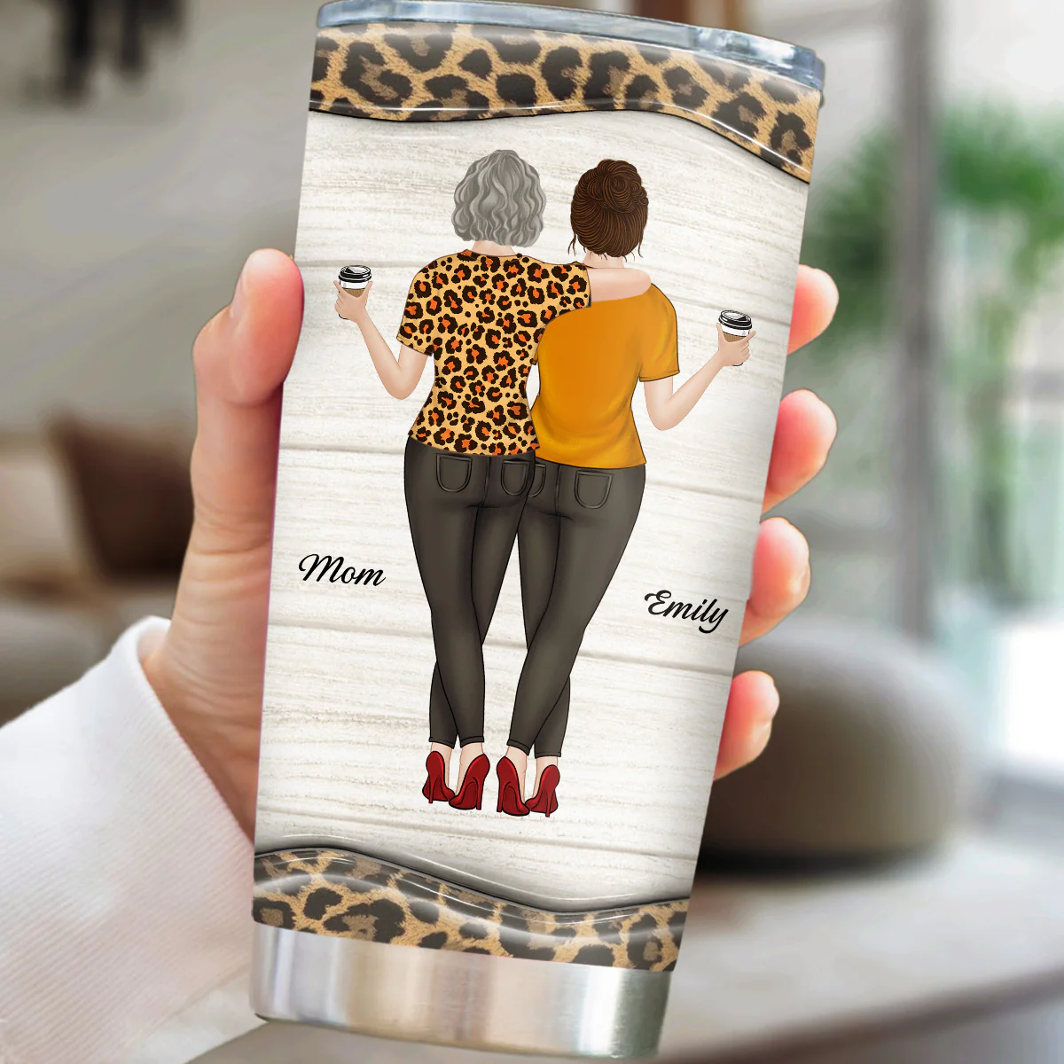 Watching You Be A Mom - Personalized Custom 3D Inflated Effect Tumbler - Image 5
