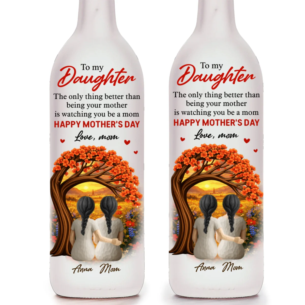 Watching You Be A Mom - Personalized Custom Bottle Lamp - Image 7