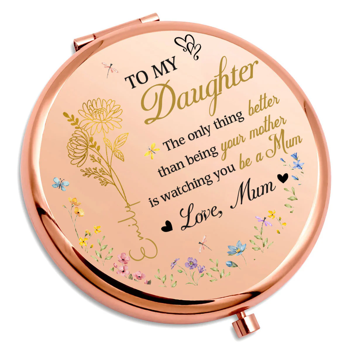 Watching You Be A Mother - Personalized Custom Compact Mirror - Image 3