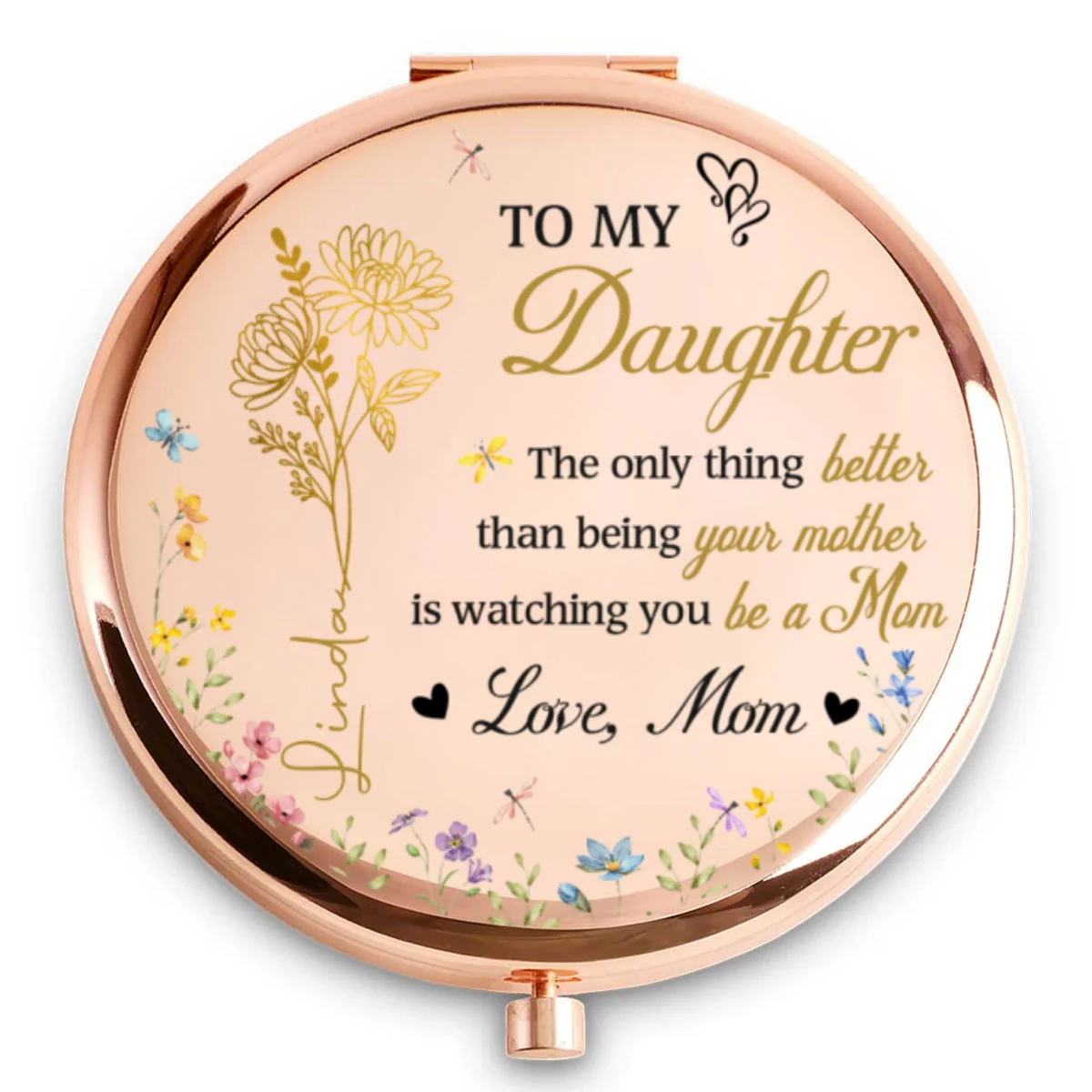 Watching You Be A Mother - Personalized Custom Compact Mirror - Image 5