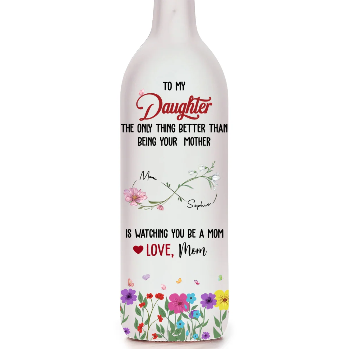 Watching You Being A Mom - Personalized Custom Bottle Lamp - Image 7