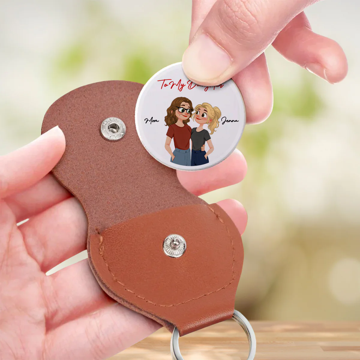 Watching You Daughter - Personalized Custom Pocket Hug - Image 3