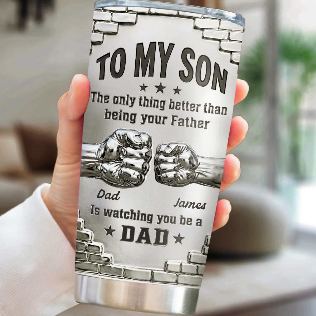 Watching You Grow - Personalized Custom 3D Effect Tumbler - Image 2
